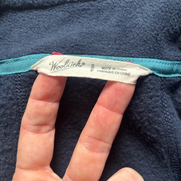 Woolrich Women’s Andes Fleece Navy Blue Zip Up Vest Small - Picture 6 of 9